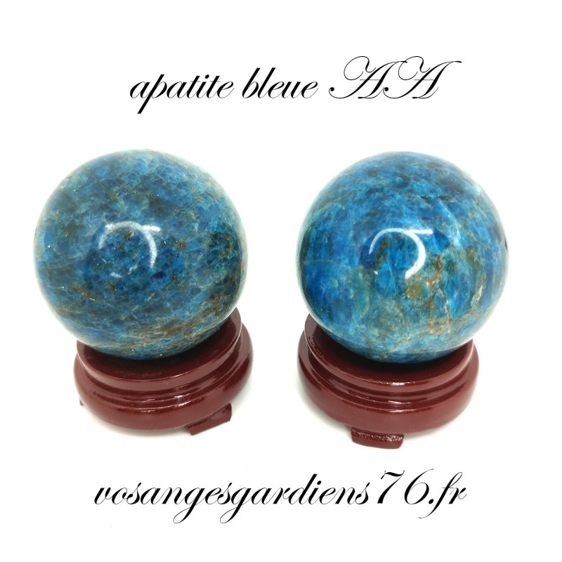 Sphère Apatite Bleue AA 50 à 60mm