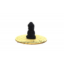 Bouddha Indien 50mm Obsidienne Noire A