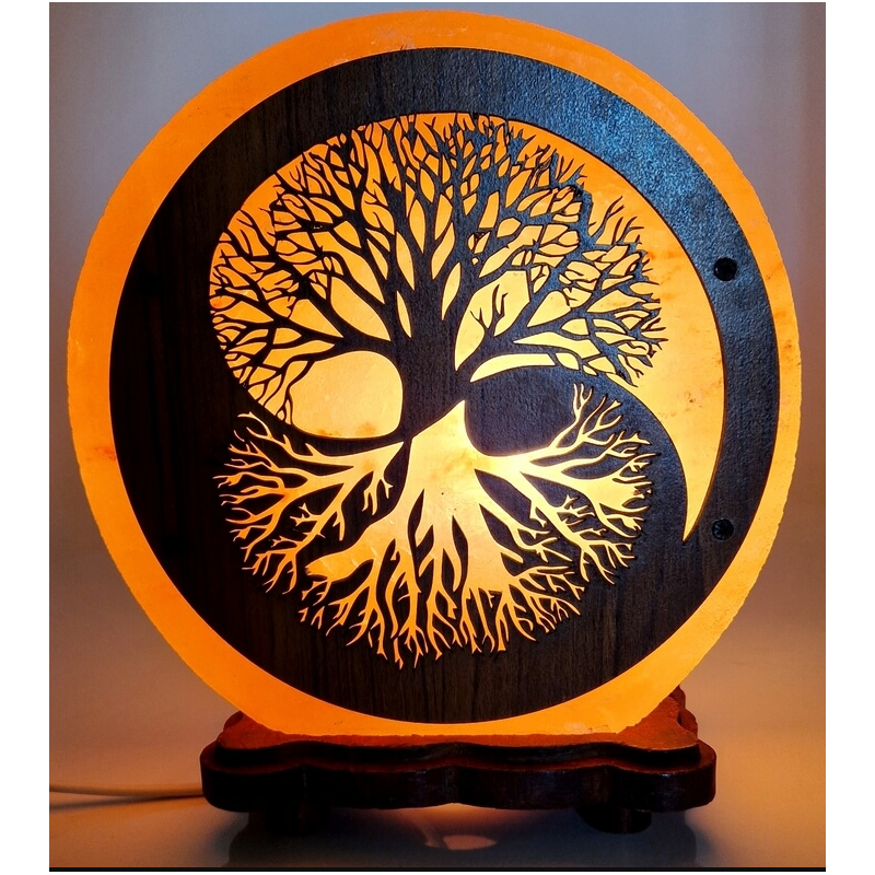 Lampe de Sel Arbre de Vie Yin-Yang 5KG Lampe de Sel Arbre de Vie Yin-Yang 5KG